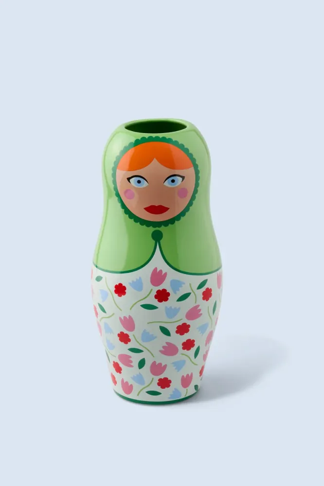 Vase - Puppe - Blumen - AAVSERUSSIANFLW - Fluid Market - Wohnen