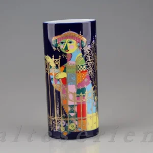 Vase schlank Kobalt