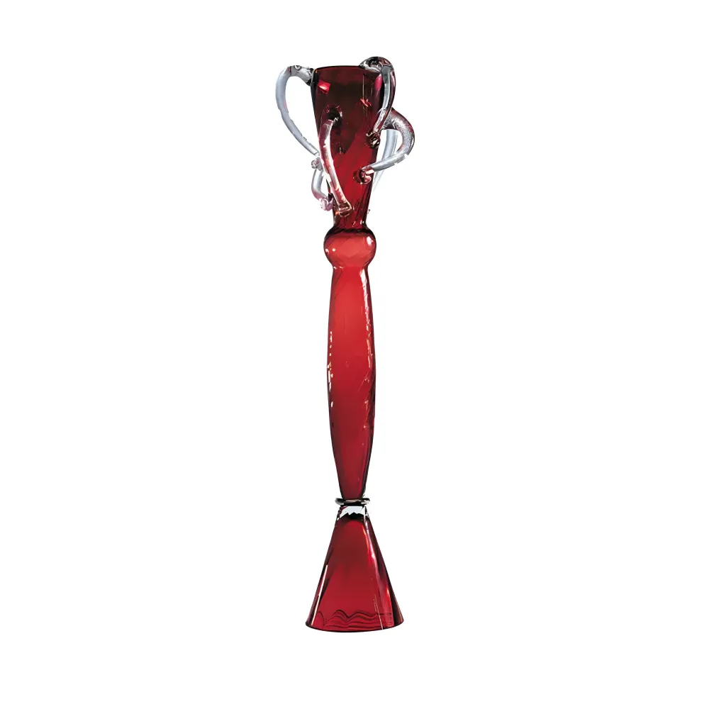 Vase WATTEAU I rot geblasenes Glas