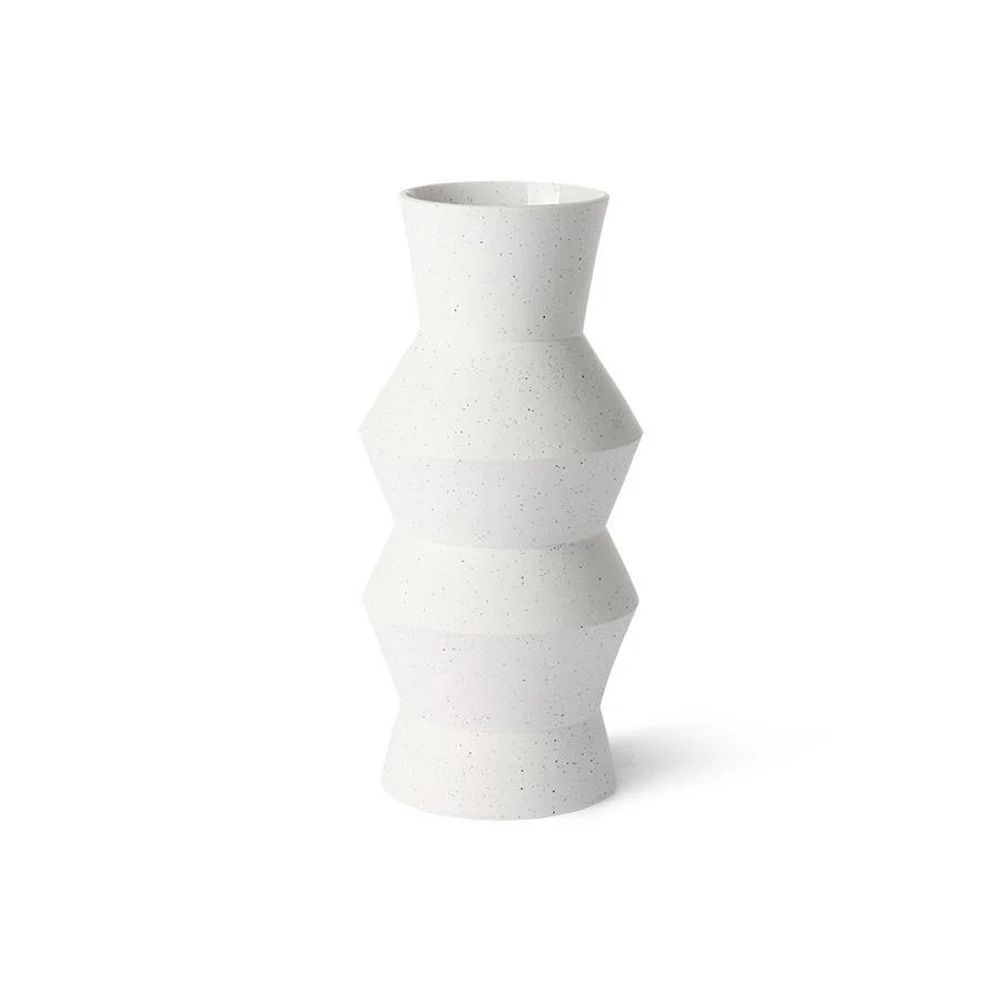 Vase weiss Speckled Clay