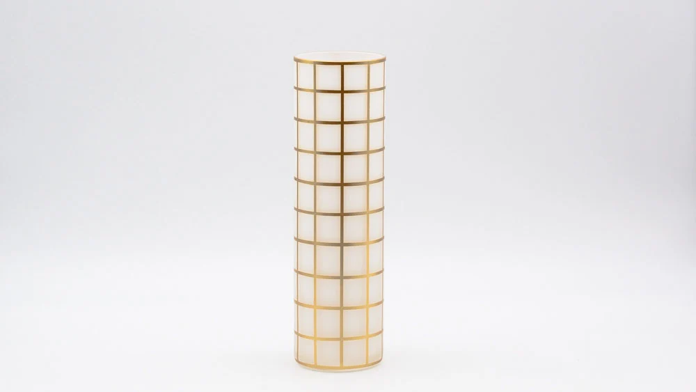 Vase "Wiener Werkstätte" | Quadrat | gold