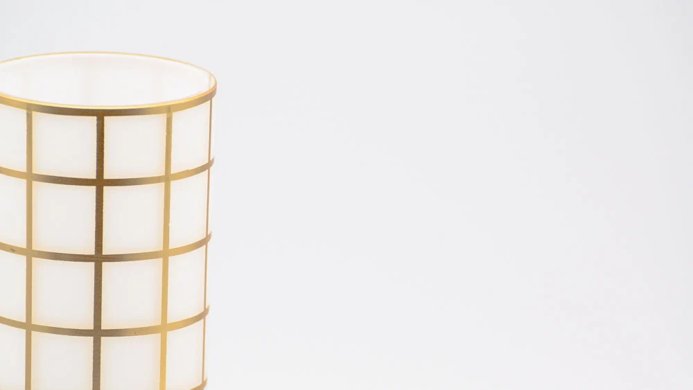 Vase "Wiener Werkstätte" | Quadrat | gold