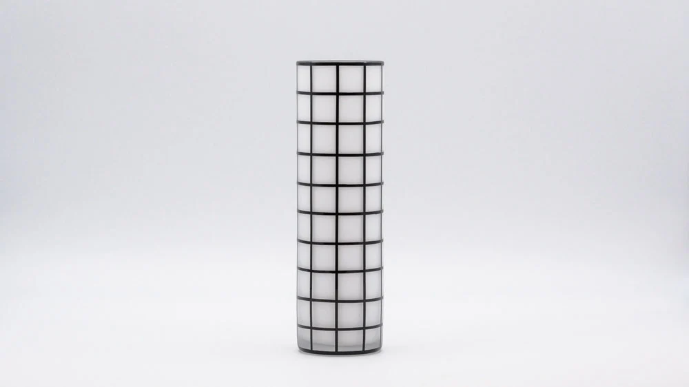 Vase "Wiener Werkstätte" | Quadrat | schwarz