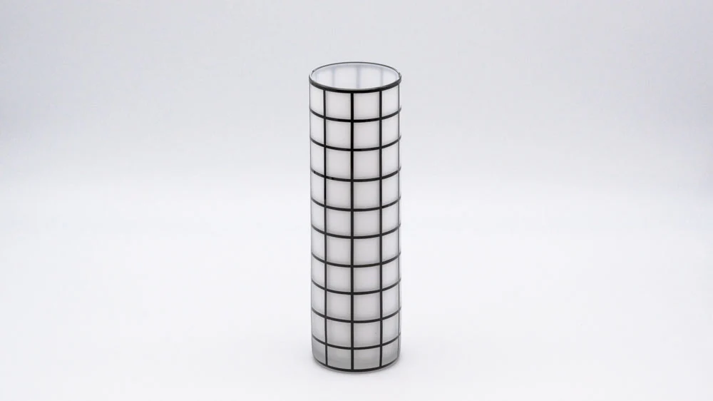 Vase "Wiener Werkstätte" | Quadrat | schwarz