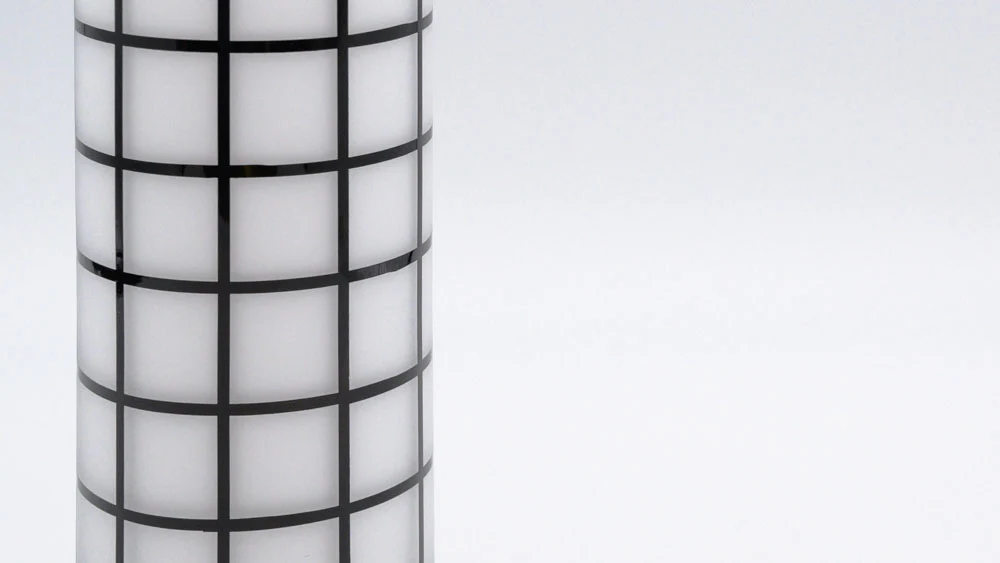 Vase "Wiener Werkstätte" | Quadrat | schwarz