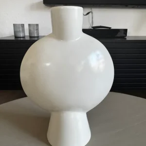 Vase Zonda Weiß 24 cm von Exner