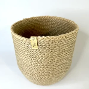 Vase/Übertopf aus Jute