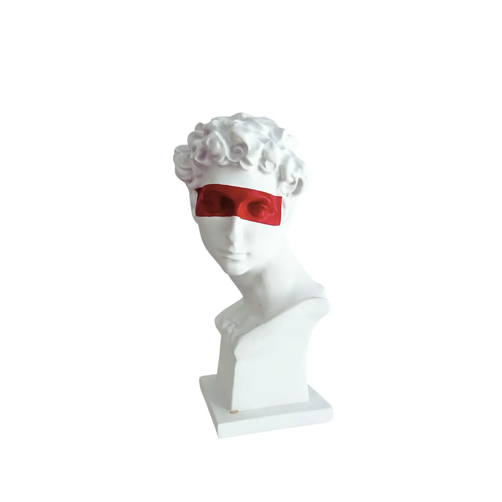 Vase/Büste männlich Rot