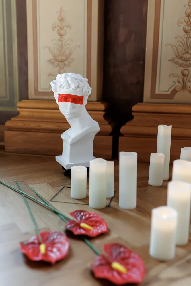 Vase/Büste männlich Rot