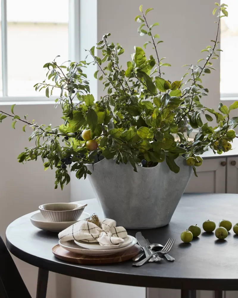 VASO Blumentopf/ Vase Grau groß
