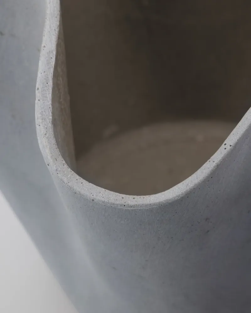 VASO Blumentopf/ Vase Grau groß