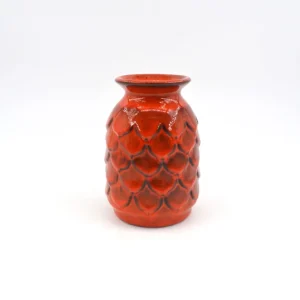 WGP Jasba Keramik Vase N033 1116 „Ananas“ Vintage Vase mit seltener Fat-Lava Glasur 1960s West German Mid-Century Design P...