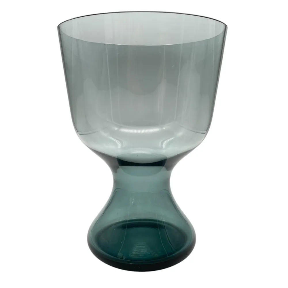 Wilhelm Wagenfeld Vase turmalin grün Glas für WMF 60er 70er Mid Century Design