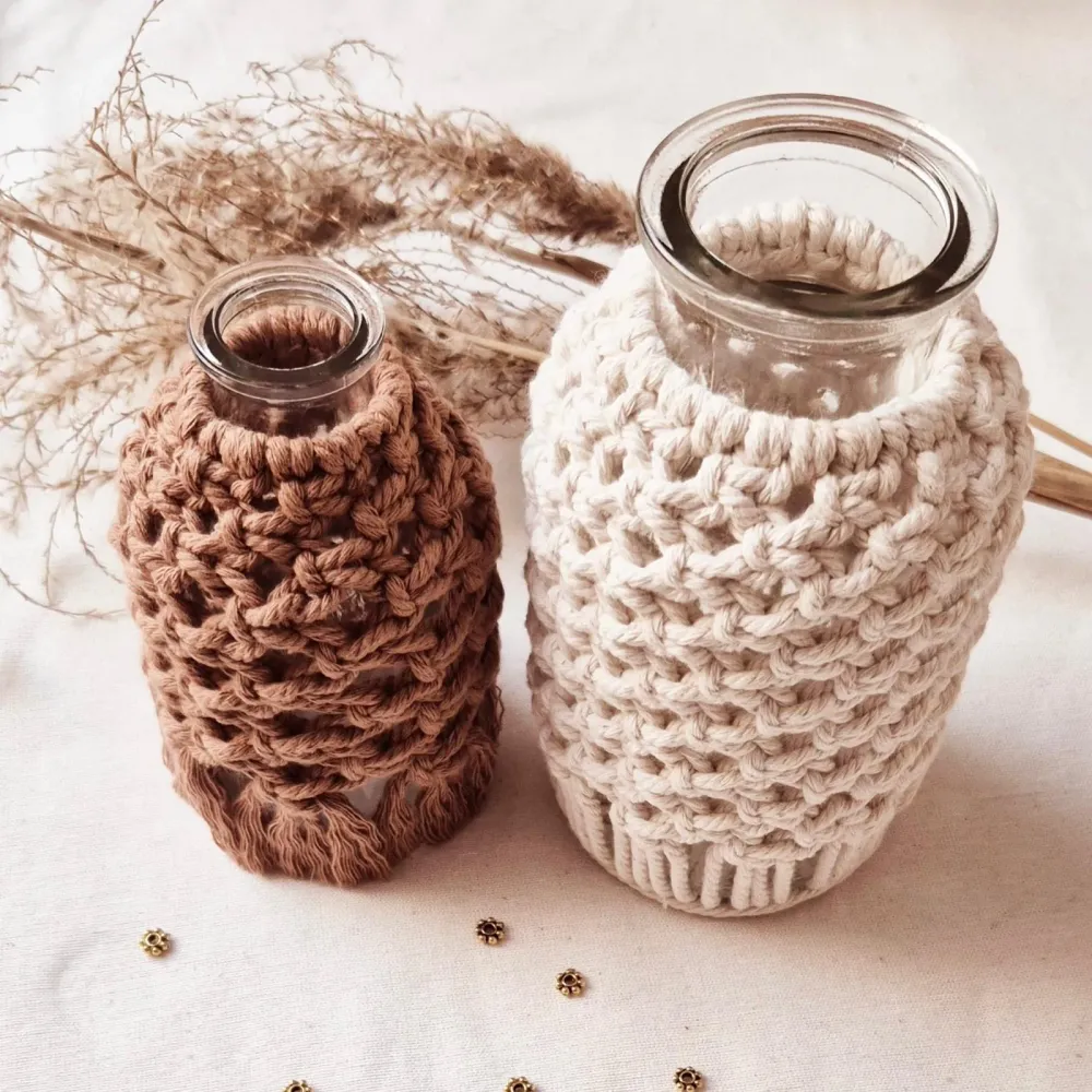 Windlicht / Vase PDF Anleitung | Makramee DIY | Deutsch
