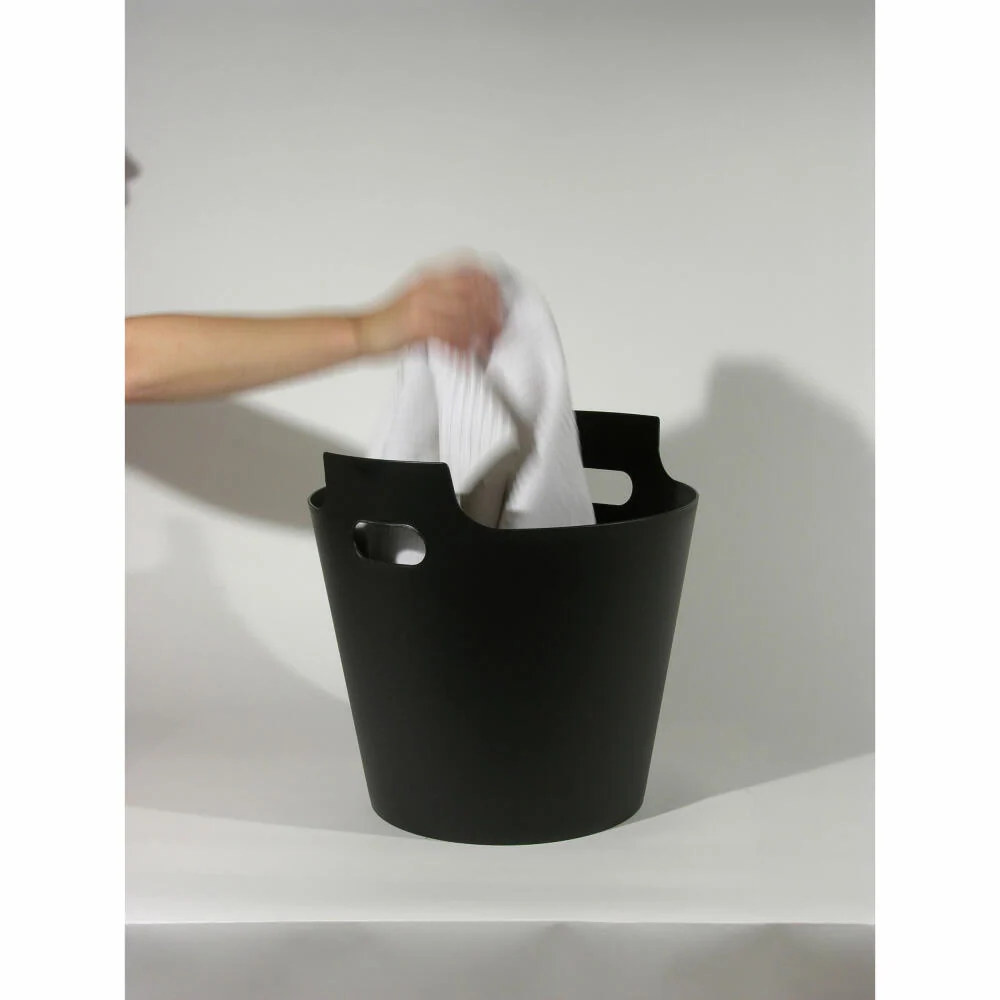 Authentics Aufbewahrungskorb 2Hands2, Kübel, PP, Schwarz, 47 cm, 1026599