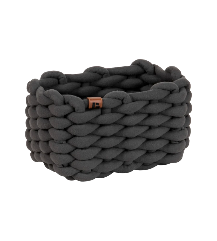 BASKET Aufbewahrungskorb Grau S - 15x20x11cm
