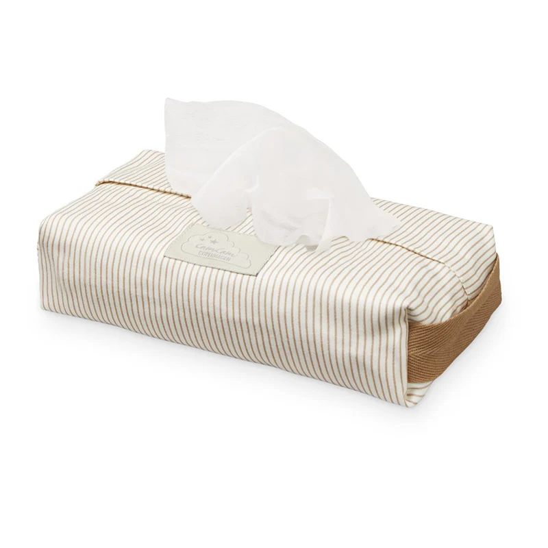 Cam Cam Copenhagen Feuchttücher-Cover Classic Stripes Camel