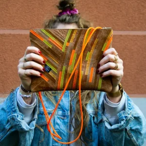 Festivaltasche Crazy Stripes / Citrus / Medium