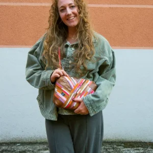 Festivaltasche Crazy Stripes / Leo Print / Medium
