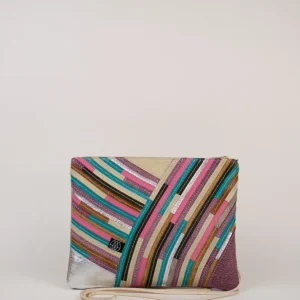 Festivaltasche Crazy Stripes / Silver / Medium