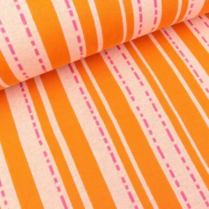Hamburger Liebe Jacquard Bloom Pin Stripes papaia-puder-ortensia