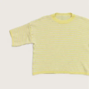 KNIT STRIPES SHIRT YELLOW