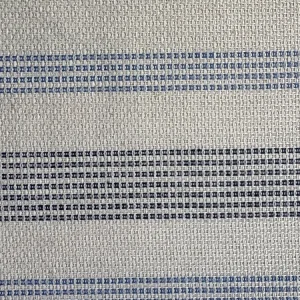 Leinen-Baumwolle Recycled Canvas – Stripes sea