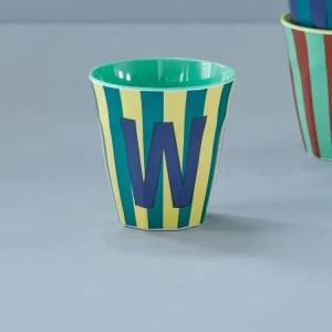 Mittelgroße Becher - Mehrfarbig - W - Stripes