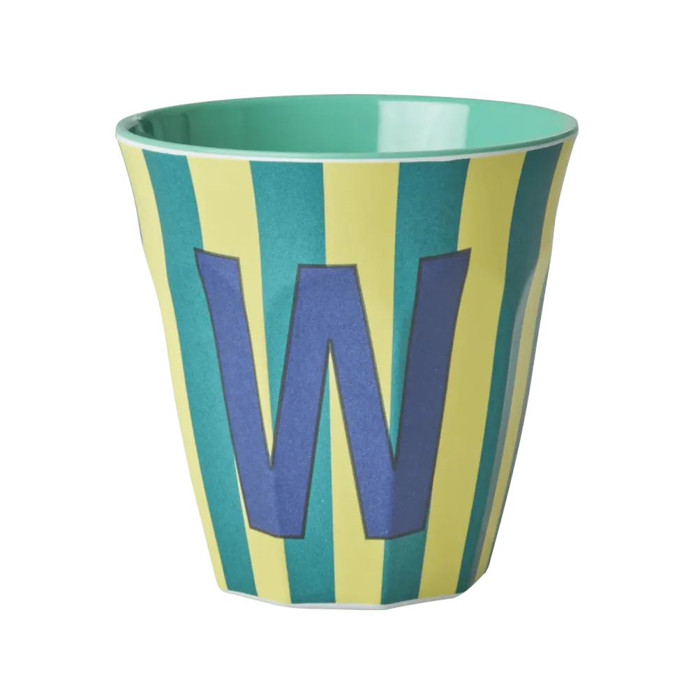 Mittelgroße Becher - Mehrfarbig - W - Stripes
