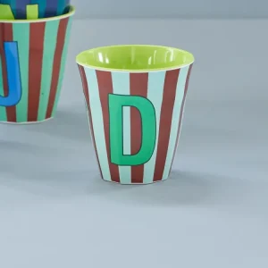 Mittelgroße Becher - Mehrfarbig - D - Stripes