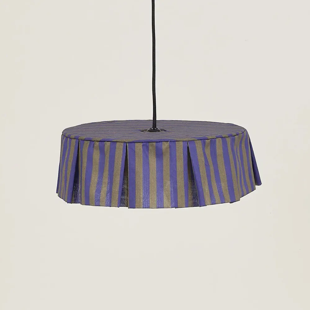 Nobodinoz - Vibes-Kollektion - Lampenschirm Brown Stripes Durchm. 40cm