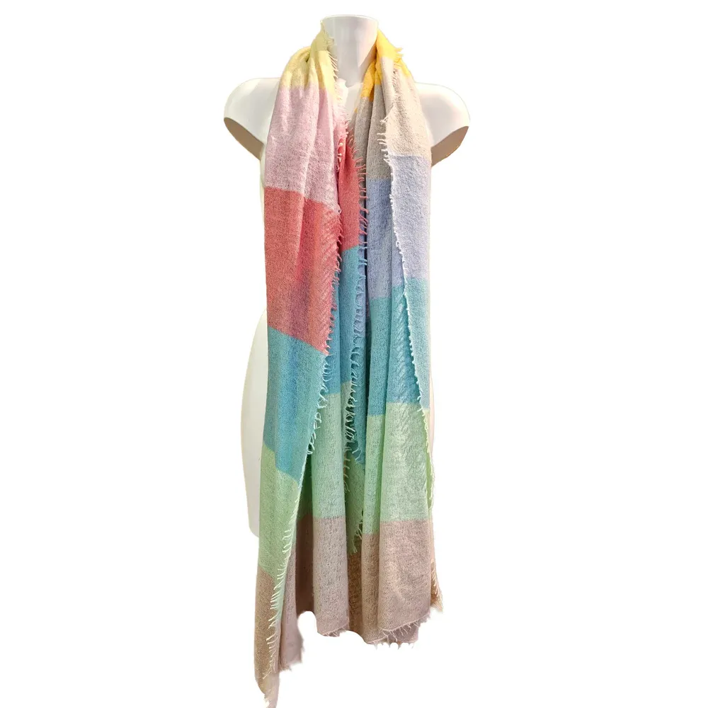 Pur Schoen, Cashmere Schal Rainbow Stripes