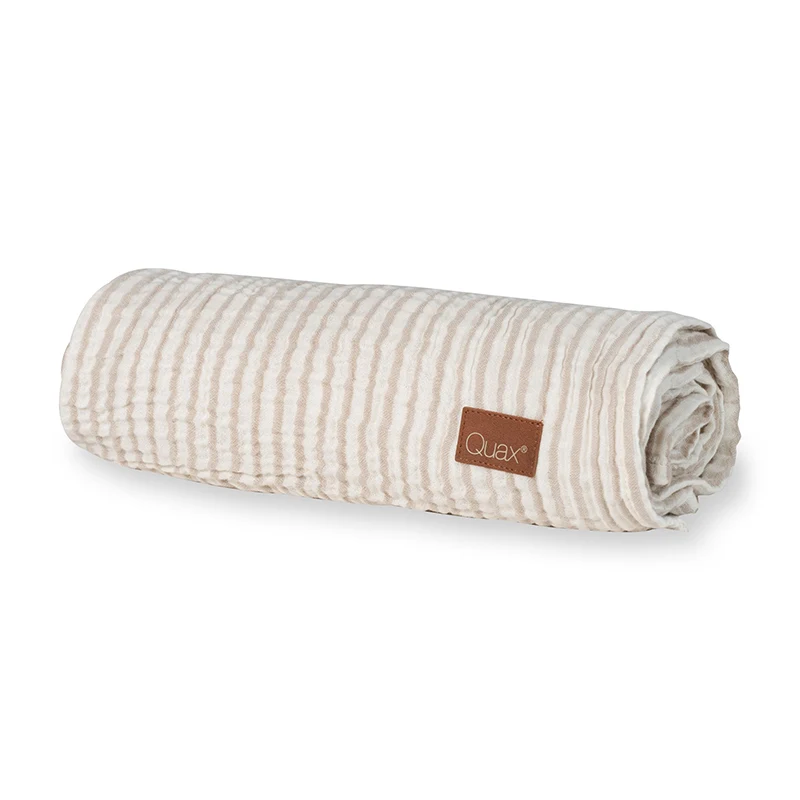 Quax Musselin Decke 'Natural Collection' Stripes