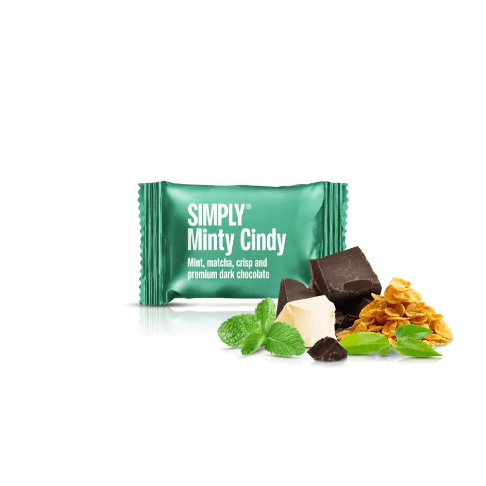 Schokoladenhäppchen Kiste - 750g - 75 Stück - Simply® Minzige Cindy