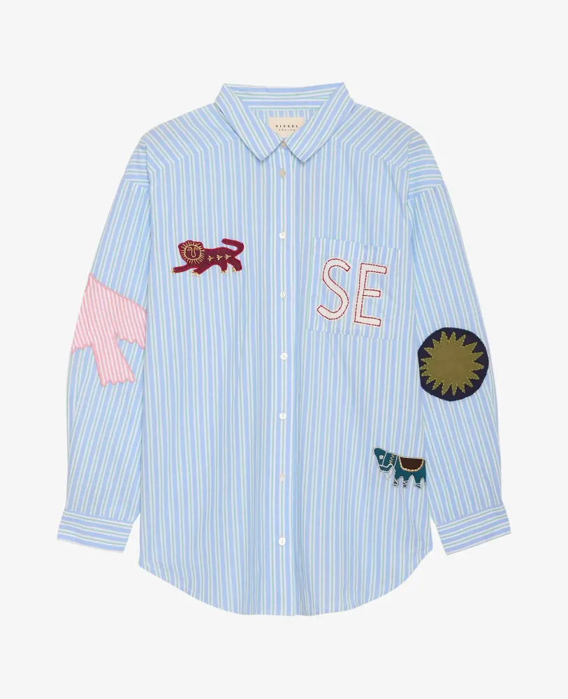 Sissel Edelbo - Pil Shirt SE 1788 - Green Stripes