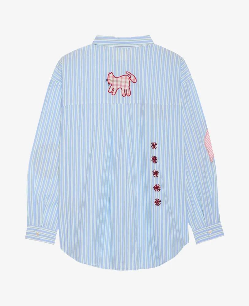 Sissel Edelbo - Pil Shirt SE 1788 - Green Stripes
