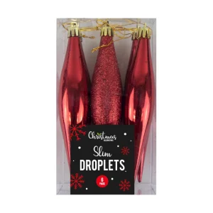Schleimtropfen-Weihnachtsbaumschmuck – 6er-Pack