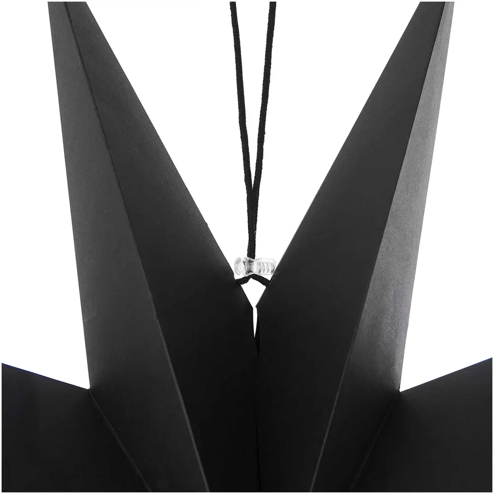 Weihnachtsschmuck Papierstern auffaltbar 28cm schwarz