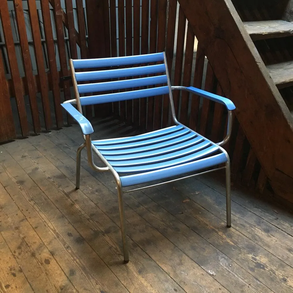 ARMSESSEL MODELL 21A HELLBLAU (EINZELSTÜCK)