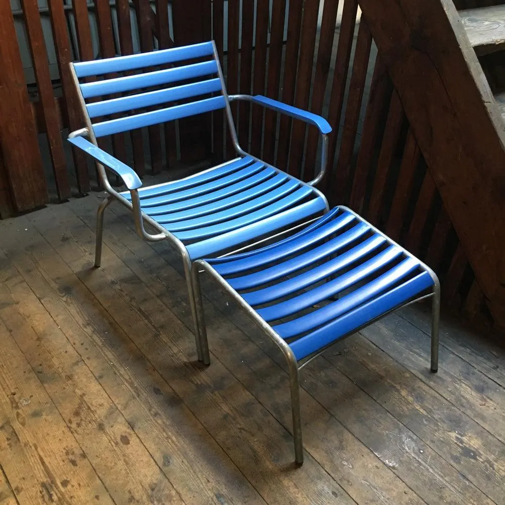 ARMSESSEL MODELL 21A HELLBLAU (EINZELSTÜCK)