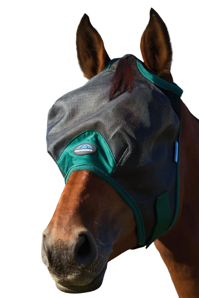 Comfitec Durable Mesh Fliegenmaske Black/Forest Green L