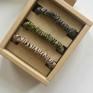 Oh Malou | Golden Forest 3er Set Silk Scrunchies