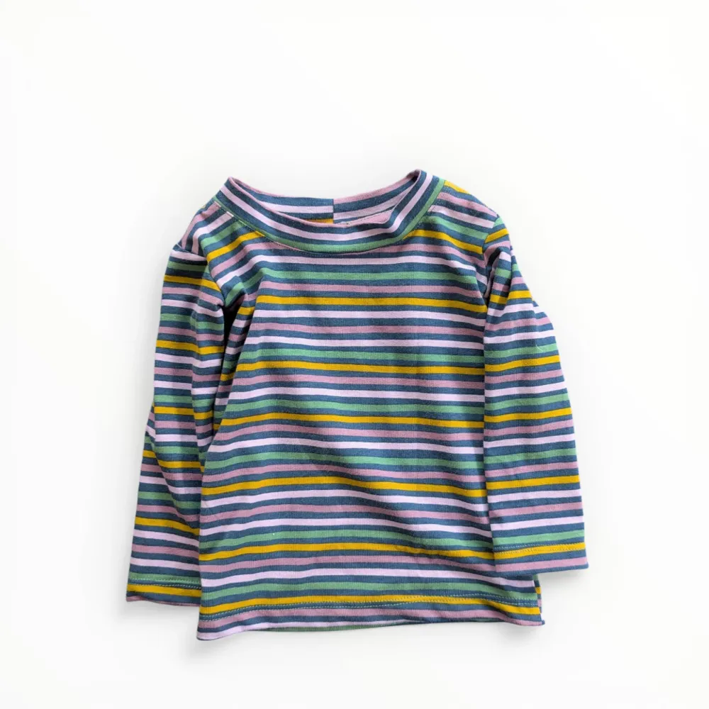 Mädchen Langarmshirt gestreift 80 Einzelstück