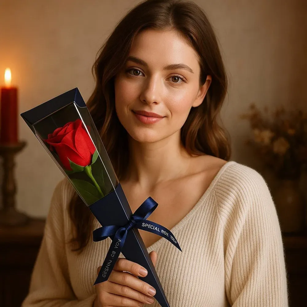 Seife Rose Rot Einzelstück