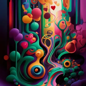 Vividly Surreal Forest