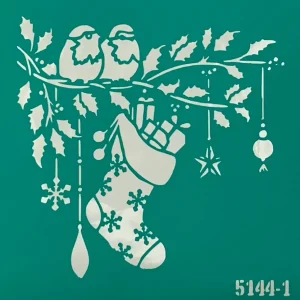 Schablone Weihnachtsstrumpf 20+20 cm