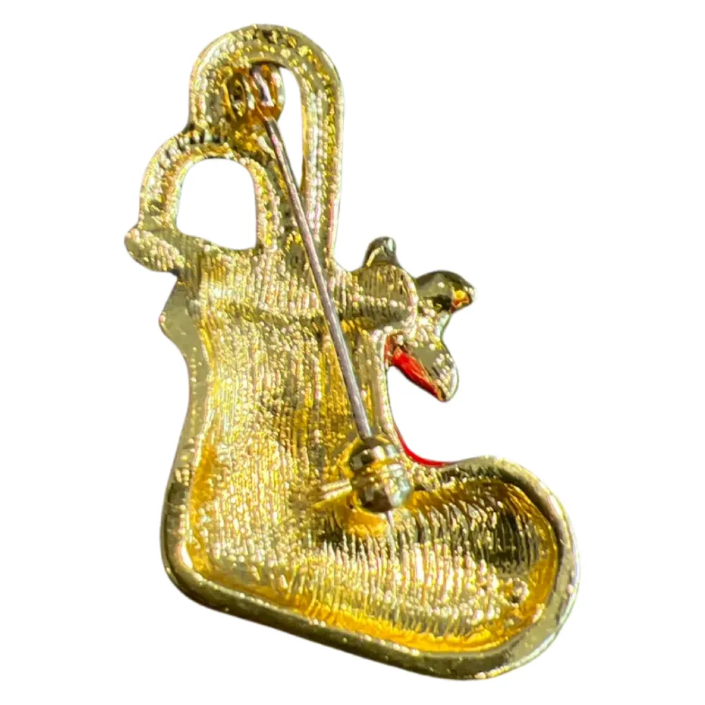 Weihnachtsgeschenk Socke Weihnachtsstrumpf Brosche dekorative Anstecknadel