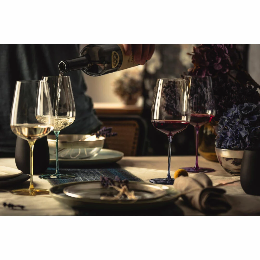 Eisch Allroundgläser Inspire Sensisplus, 2er Set, Rotweinglas, Weinglas, Kristallglas, Grau, 740 ml, 15437025
