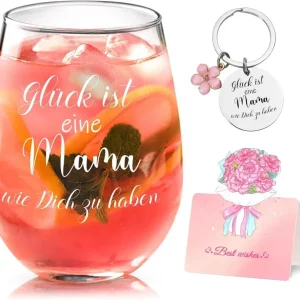 Personalisiertes Weinglas für Mama - Muttertagsgeschenk 17oz - Joymaking