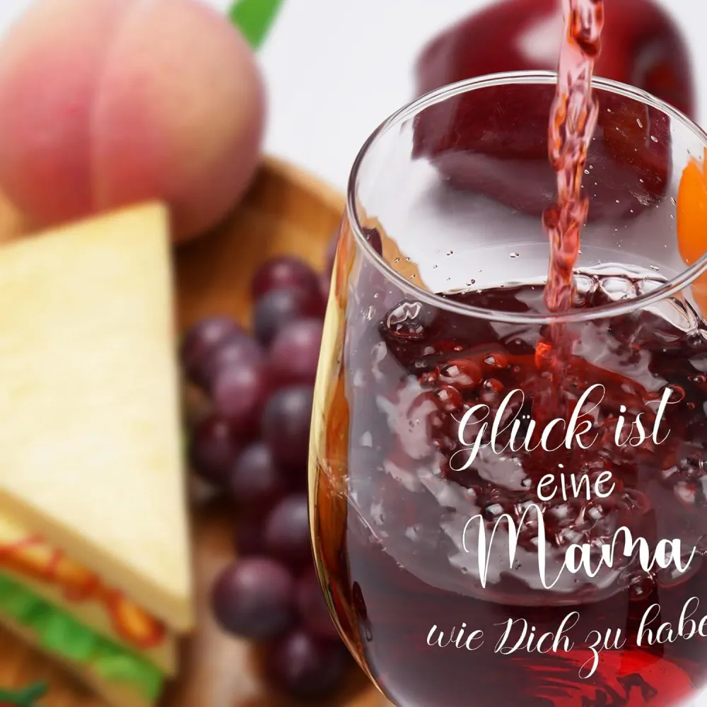 Personalisiertes Weinglas für Mama - Muttertagsgeschenk 17oz - Joymaking